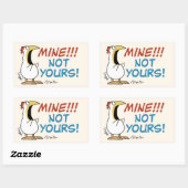 Mine Not your Boynton Chicken Rechteckiger Aufkleber (Blatt)