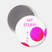 MINE = School Locker Magnet (Vorderseite/Rückseite)