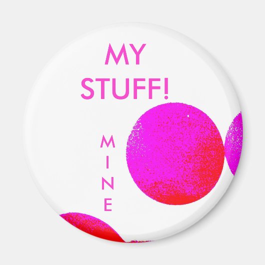 MINE = School Locker Magnet (Vorne)