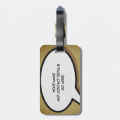 MINE Speech Bubble Fun Retro Comic Book Gepäckanhänger (Rückseite vertikal)