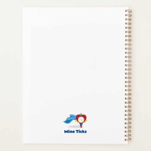 Mine Ticks Planner Planer (Rückseite)