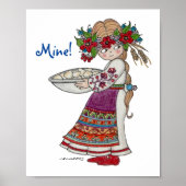 Mine! Ukrainische Perogien Pyrohy Varenyky Pierogi Poster (Vorne)