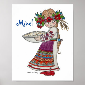 Mine! Ukrainische Perogien Pyrohy Varenyky Pierogi Poster