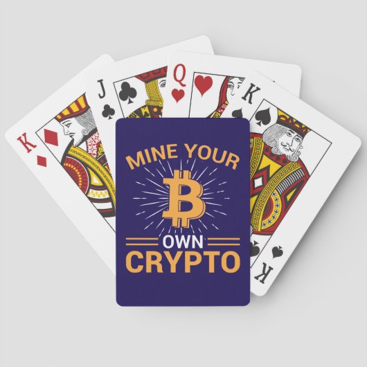 Mine Your Own Crypto Bitcoin Mining, BTC Spielkarten (Rückseite)