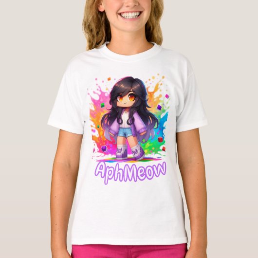 Minecraft Aphmau, Niedliche Jugend, Fankunst, MeeM T-Shirt (Vorderseite)