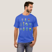 Minecraft Blumen lustig T-Shirt (Vorne ganz)