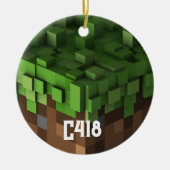 Minecraft C418 Keramik Ornament (Vorne)