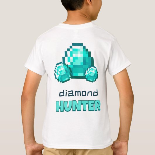 Minecraft Diamond Hunter T-Shirt (Rückseite)