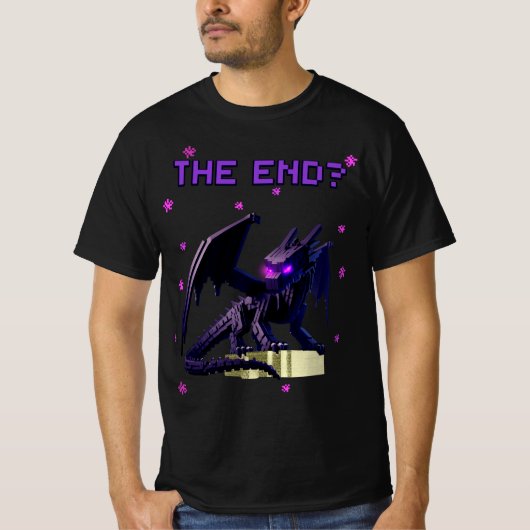 Minecraft Ender Dragon, Game Boss, Das Ende? Cool T-Shirt (Vorderseite)