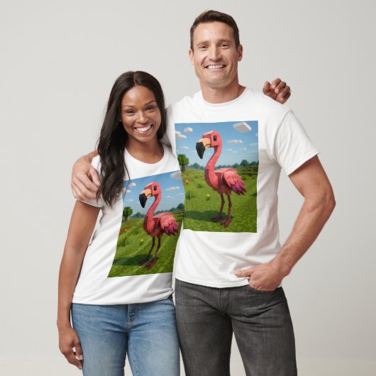 Minecraft flamingo  T-Shirt (Unisex)