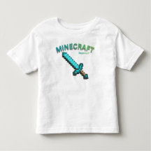 Minecraft-Inspiriertes Pixel-Schwert-Gaming-T-Shir
