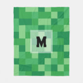 Minecraft Monogram Fleece Blanket (Vorderseite)