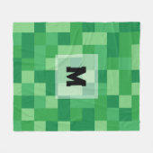 Minecraft Monogram Fleece Blanket (Vorderseite (Horizontal))