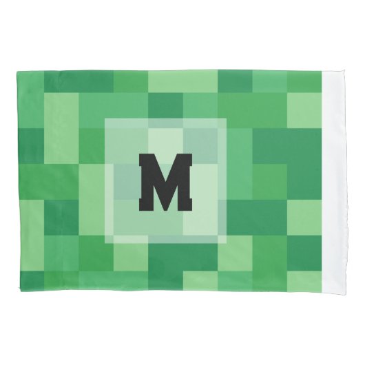 Minecraft Monogram Pillow case Kissenbezug (Vorderseite)
