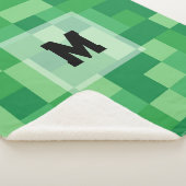 Minecraft Monogram Sherpa Blanket Sherpadecke (3/4)