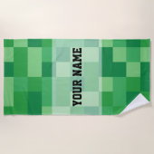 Minecraft Personalized Beach Towel Strandtuch (Vorderseite)