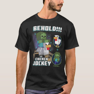 Minecraft Seht Euch Den Hühner-Jockey-Zombie An T-Shirt