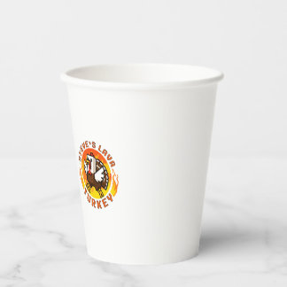 Minecraft Steve's Lava Turkey Thanksgiving Mug Pappbecher