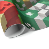 Minecraft Style Christmas Present Box Gift Wrap Geschenkpapier (Rolleneckpunkt)