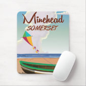 Minehead Somerset Vintage Reiseplakat Mousepad (Mit Mouse)