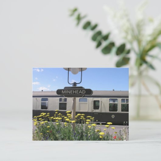 Minehead Station, Somerset Postkarte (Stehend Vorderseite)