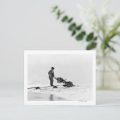 Minen am Strand in Nome, Alaska-Fotografie Postkarte (Stehend Vorderseite)