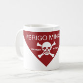 Minen gefährden! Tasse (Vorderseite Links)