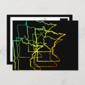 Minenesota Chillout Postkarte (Vorne/Hinten)