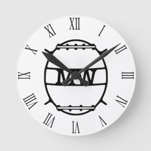 Minenkrieg, MW, Abzeichen Runde Wanduhr