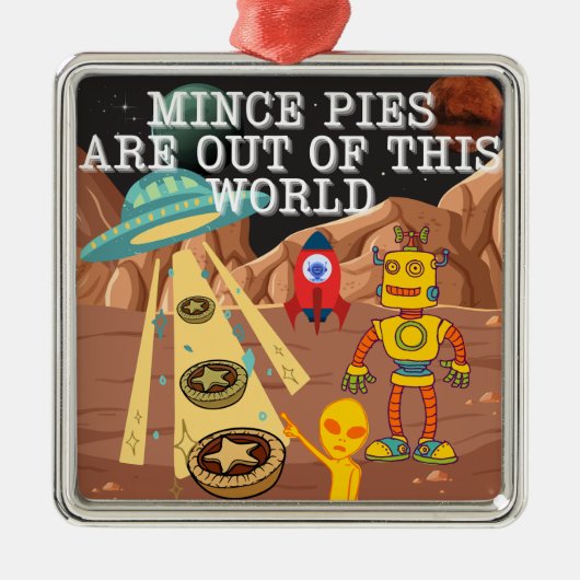 Minenkuppen sind aus dieser Welt Ornament Aus Metall (Vorne)