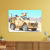 MINENRESISTENTER AMBUSH GESCHÜTZTES FAHRZEUG 24x36 Leinwanddruck (Insitu (Wohnzimmer))