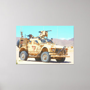 MINENRESISTENTER AMBUSH GESCHÜTZTES FAHRZEUG 40x60 Leinwanddruck