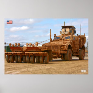 MINENRESISTENTER AMBUSH GESCHÜTZTES FAHRZEUG POSTER