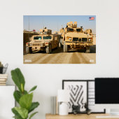 MINENRESISTENTER AMBUSH GESCHÜTZTES FAHRZEUG POSTER (Heimbüro)