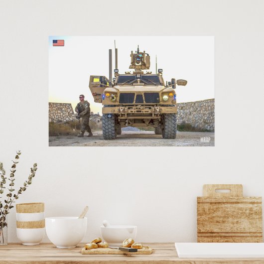 MINENRESISTENTER AMBUSH GESCHÜTZTES FAHRZEUG POSTER (Küche)