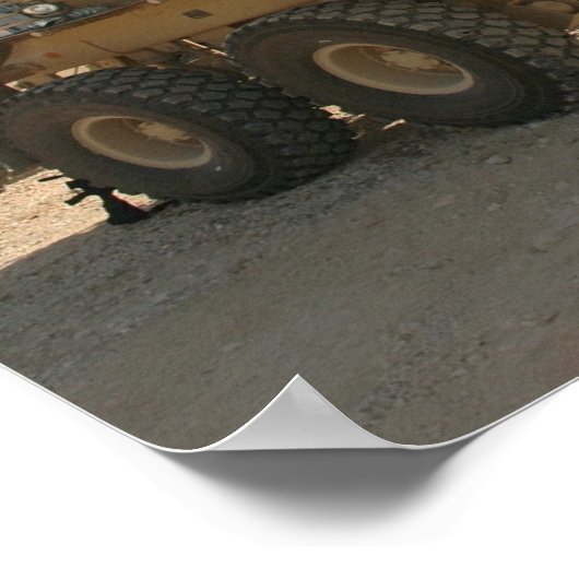 Minenschutzfahrzeug Buffalo Poster (Ecke)