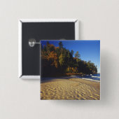 Minenstrand bei Pictured Rocks National Button (Vorne & Hinten)