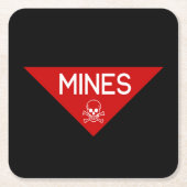 MINENZEICHEN | UNTERZEICHNUNG | SYMBOL RECHTECKIGER PAPPUNTERSETZER (Vorderseite)