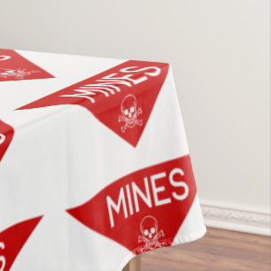 MINENZEICHEN UNTERZEICHNUNG SYMBOL TISCHDECKE
