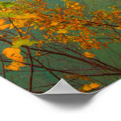 Miner-Burg im Herbst, Michigan Poster (Ecke)