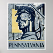 Miner in Pennsylvania 1937 WPA Poster (Vorne)