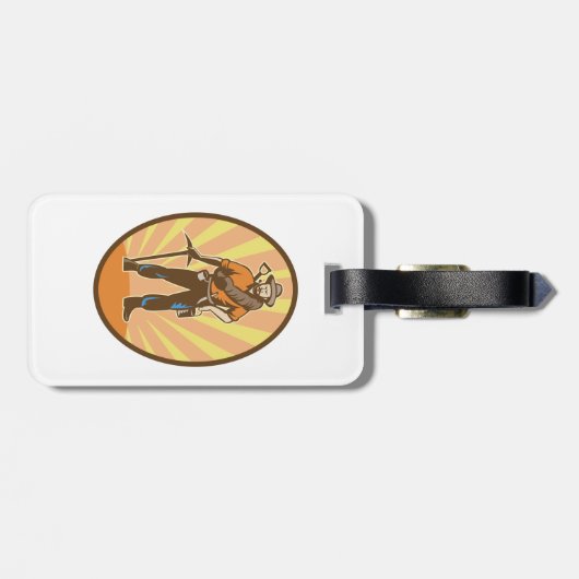 Miner Prospector Gepäckanhänger (Rückseite horizontal)