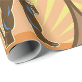 Miner Prospector Geschenkpapier (Rolleneckpunkt)