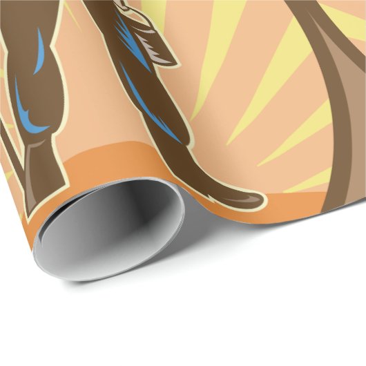 Miner Prospector Geschenkpapier (Rolleneckpunkt)