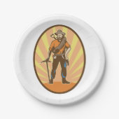 Miner Prospector Pappteller (Vorderseite)