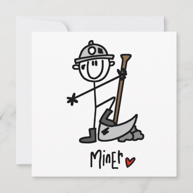 Miner Strichmännchen (Vorderseite)