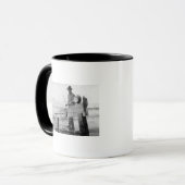 Miner Washing Gold in Alaska Fotografie Tasse (Vorderseite Links)