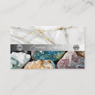 Mineral Amethyst Crystal Quarz Texture Business Visitenkarte