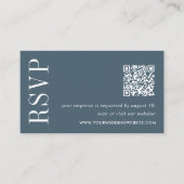 Mineral Blue Wedding QR Code UAWG Begleitkarte (Vorderseite)