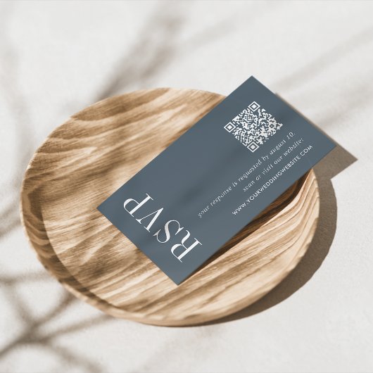 Mineral Blue Wedding QR Code UAWG Begleitkarte